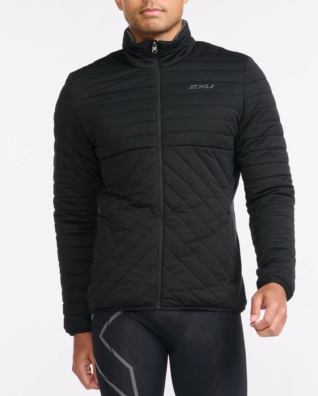 2XU - Ignition Insulation Jacket - Men's - Black/Turbulence 7 2XU - Ignition Insulation Jacket - Men's - Black/Turbulence - Image 7