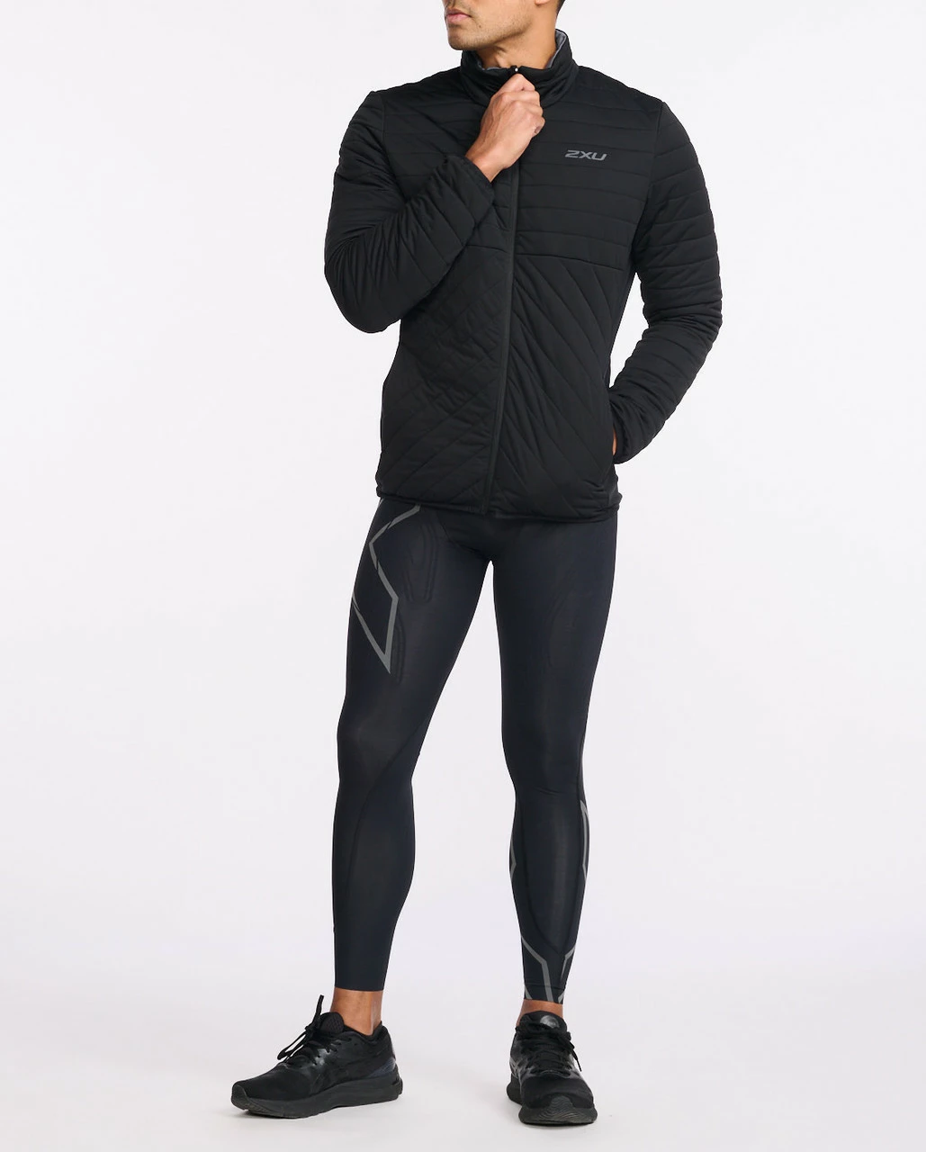 2XU - Ignition Insulation Jacket - Men's - Black/Turbulence 1 2XU - Ignition Insulation Jacket - Men's - Black/Turbulence