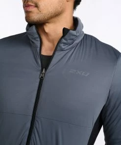 2XU - Ignition Insulation Jacket - Men's - Black/Turbulence 39 2XU - Ignition Insulation Jacket - Men's - Black/Turbulence -2XU-shop MR6594a BLK TRB 43 1 57189.1666617236