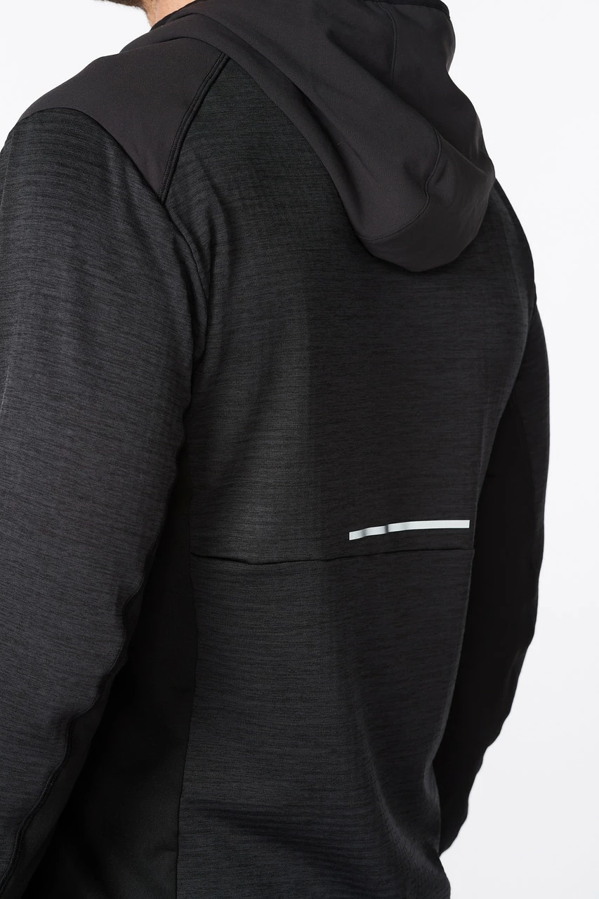 2XU - Ignition Hooded Mid-Layer - Men's - Black/Silver Reflective - Image 14