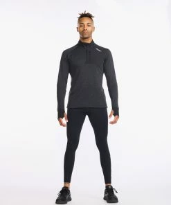 2XU - Ignition 1/4 Zip - Men's - Black/Silver Reflective