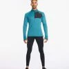 2XU - Ignition 1/4 Zip - Men's - Oceanside/Porcelain Reflective