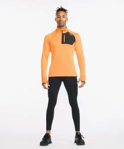2XU - Ignition 1/4 Zip - Men's - Turmeric/Turmeric Reflective