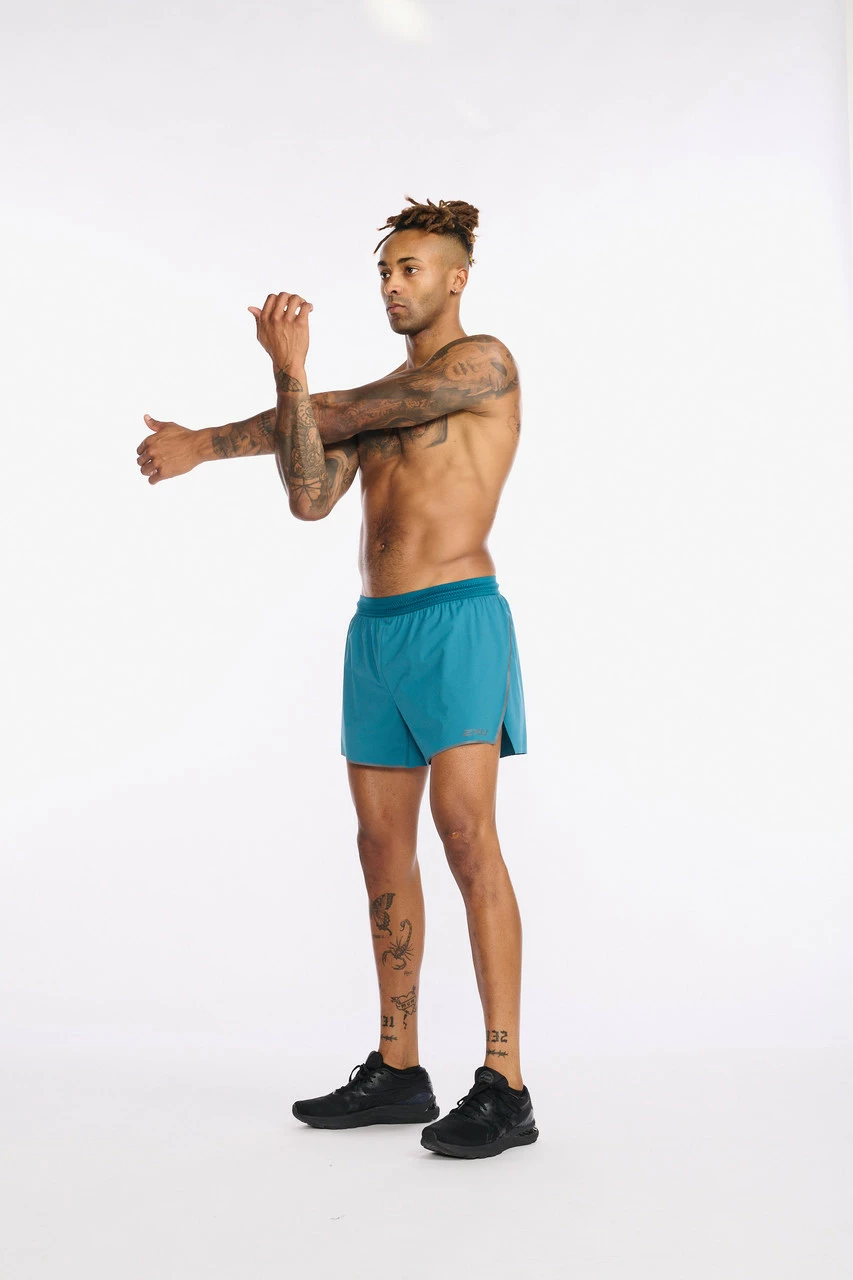 2XU - Light Speed 5 Inch Short - Men's - Oceanside/Black Reflective - Image 5