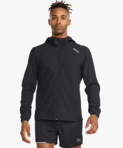 2XU - Aero Jacket - Men's - Black/Silver Reflective