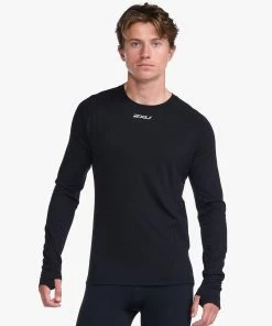 2XU - Ignition Base Layer Long Sleeve - Men's - Black/Silver Reflective
