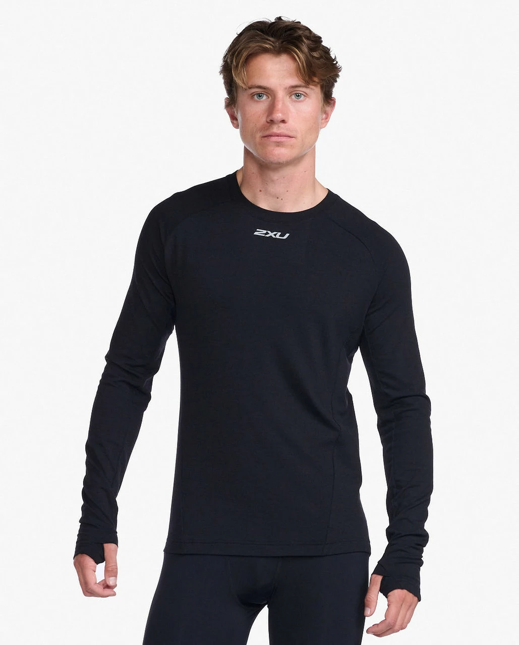 2XU - Ignition Base Layer Long Sleeve - Men's - Black/Silver Reflective