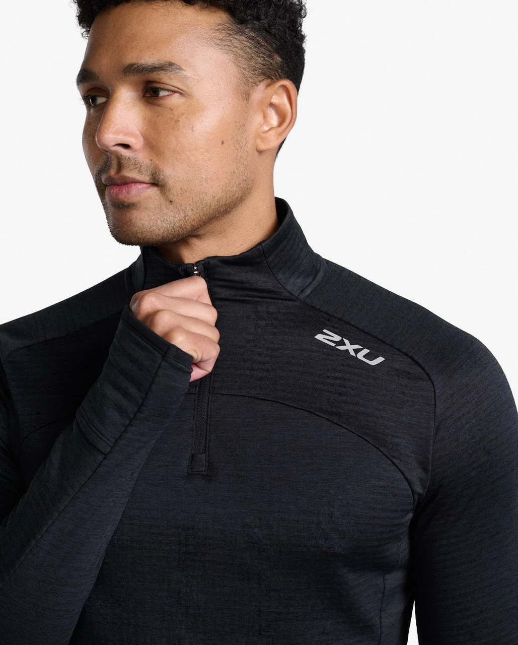 2XU - Ignition 1/4 Zip - Men's - Black/Silver Reflective - 2023 18 2XU - Ignition 1/4 Zip - Men's - Black/Silver Reflective - 2023 - Image 18