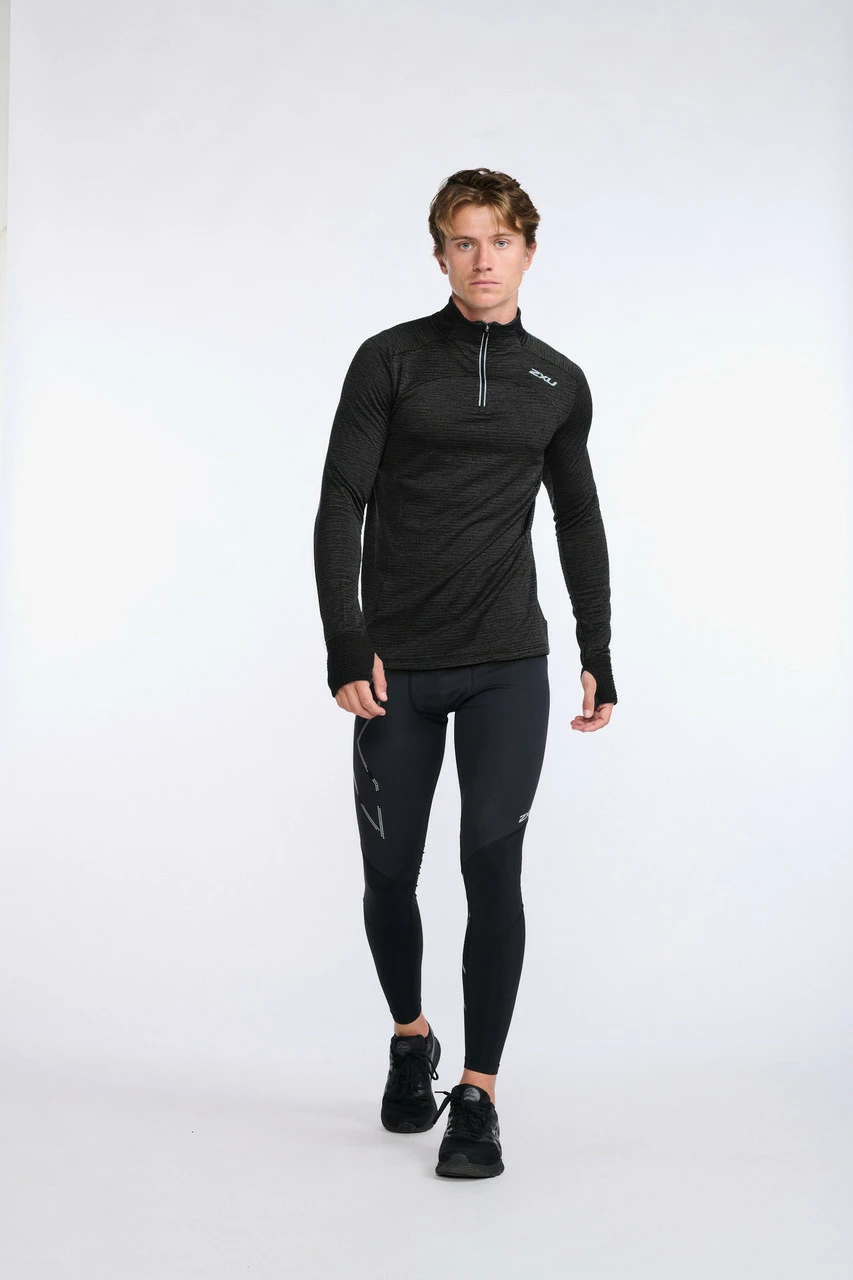 2XU - Ignition 1/4 Zip - Men's - Black/Silver Reflective - 2023 22 2XU - Ignition 1/4 Zip - Men's - Black/Silver Reflective - 2023 - Image 22