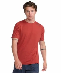 2XU - Light Speed Tee - Men's - Chilli Oil/Black Reflective
