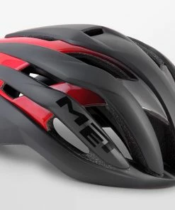 MET - Trenta Black Shaded Red Helmet