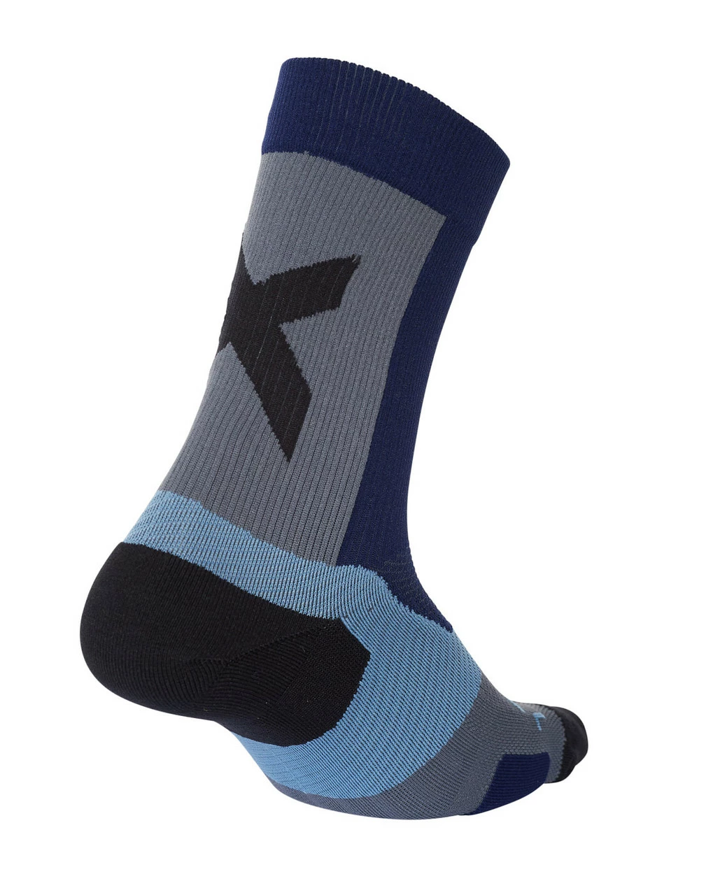 2XU - VECTR Light Cushion Crew Socks - Unisex - Echo/Tubulence - Image 2