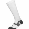 2XU - Vectr Cushion Full Length Sock - Unisex - White/Grey - 2023