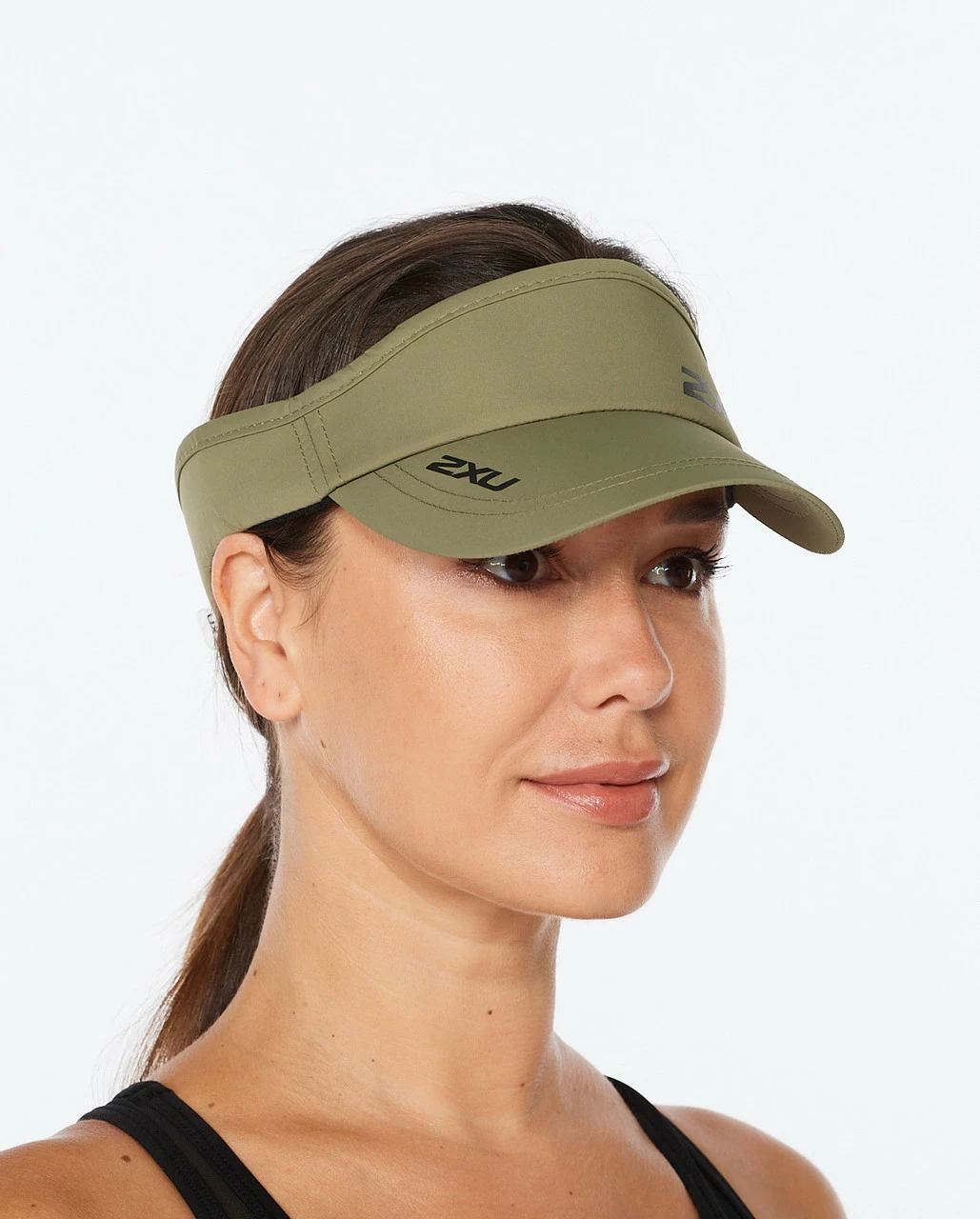 2XU - Unisex Run Visor - Alpine/Black - Image 2