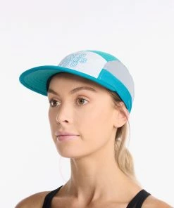 2XU - Light Speed Cap - Unisex - White/Oceanside