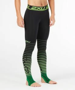 2XU - Women's Power Recovery Compression Tights - Black/Green - *
