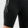 2XU - Aero Vent Women's Mid-Rise Compression Shorts - Black/Silver Reflective