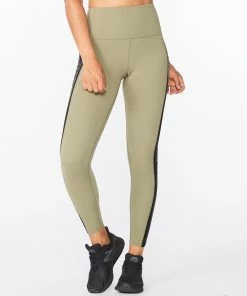 2XU - Form Line-up Women's Hi-Rise Compression Tights - Alpine/Black