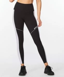 2XU - Form PopSeam Hi-Rise Compression Tights - Women's - Digital Dye/White