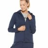 2XU - Commute Full-Zip Women's Hoodie - Navy Marle/Black