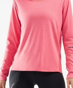 2XU - XVENT G2 Women's Long-Sleeve Top - Pink Lift/Silver Reflective