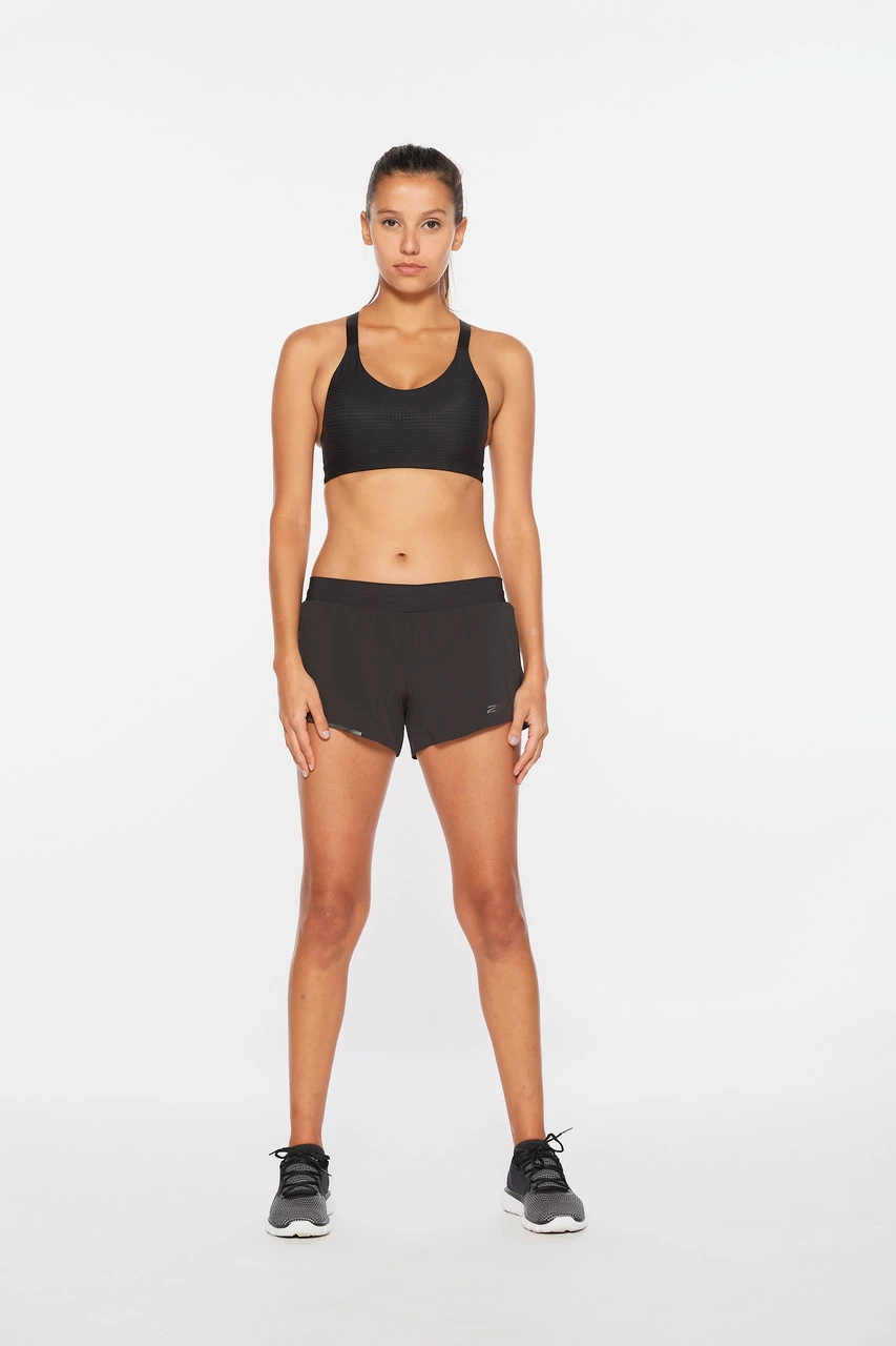 2XU - Light Speed 3" Shorts - Women's - Black/Black Reflective - Image 8
