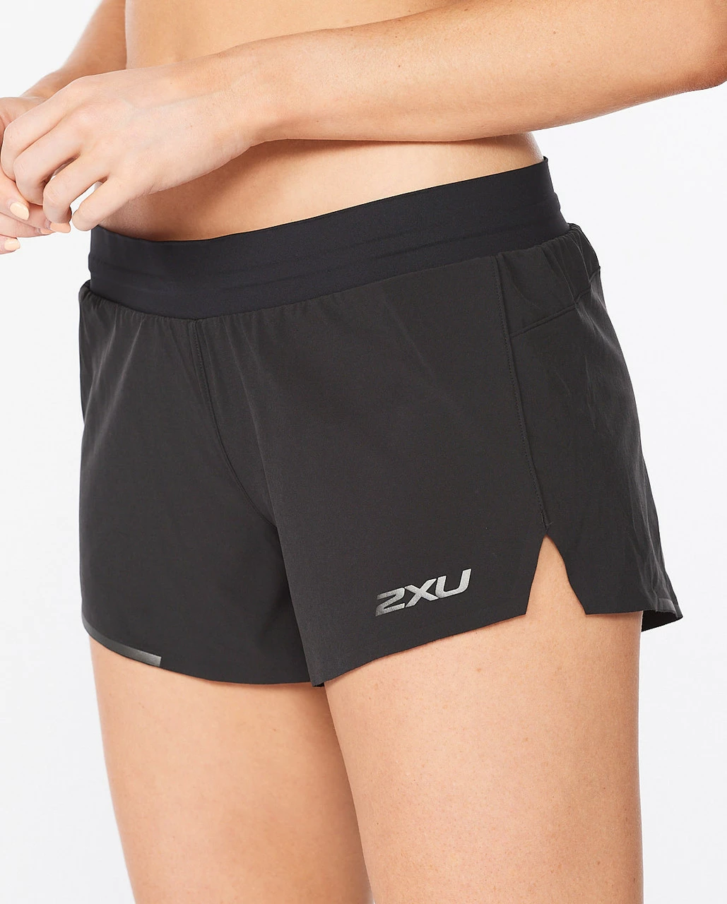 2XU - Light Speed 3" Shorts - Women's - Black/Black Reflective - Image 7