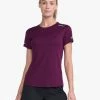 2XU - Aero Tee - Women's - Beet/Silver Reflective