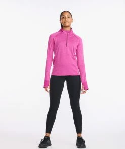 2XU - Ignition 1/4 Zip - Women's - Festival/Mulberry Reflective