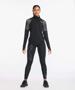 2XU - Light Speed 1/2 Zip - Women's - Black/Silver Reflective - 2023