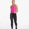 2XU - Light Speed Tech Crop Singlet - Women's - Festival/Mulberry Reflective