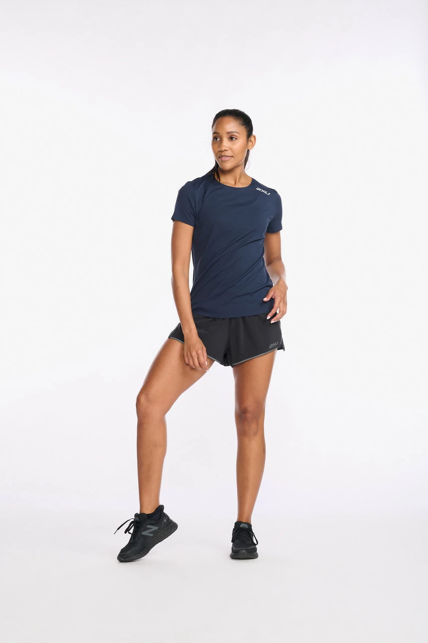 2XU - Light Speed Tee - Women's - Midnight/Silver Reflective - Image 15