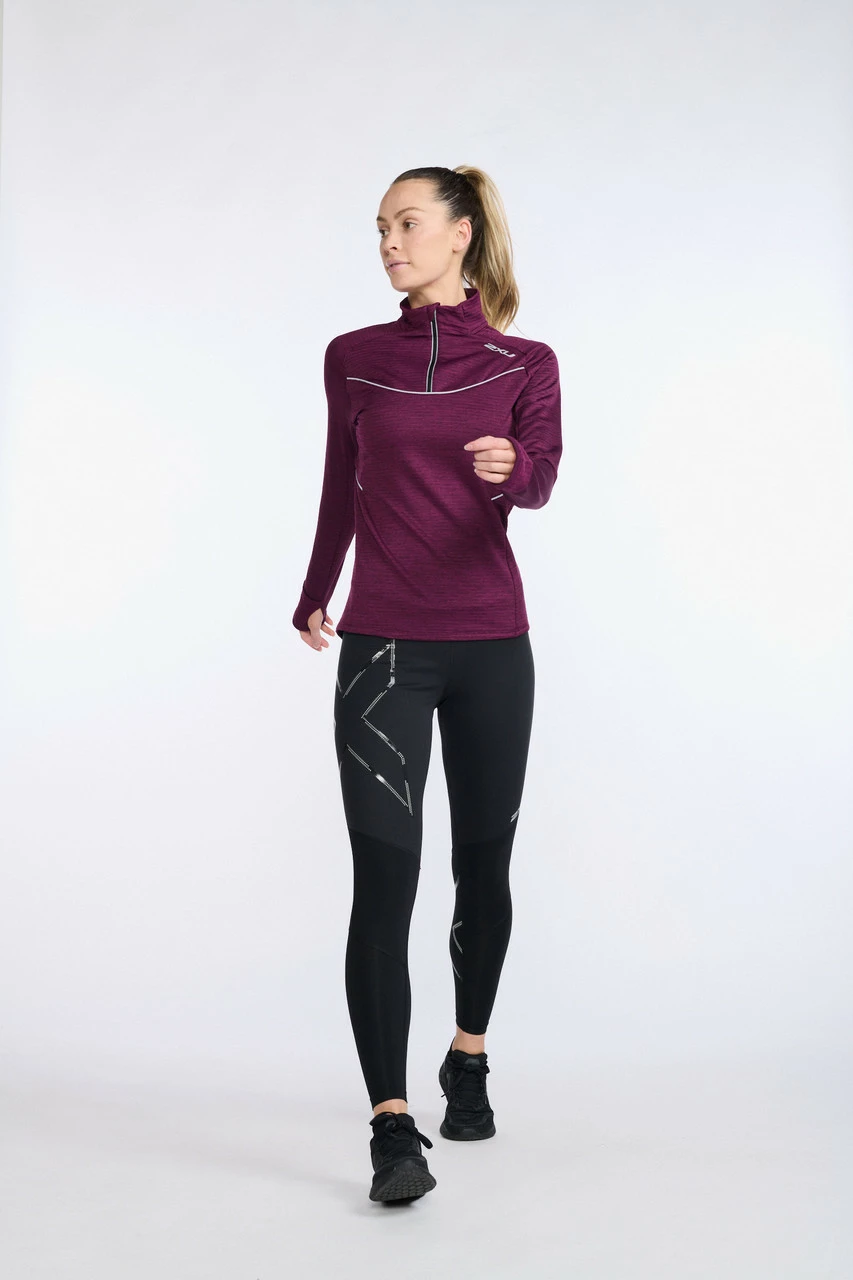 2XU - Ignition 1/4 Zip - Women's - Beet/Silver Reflective - Image 18