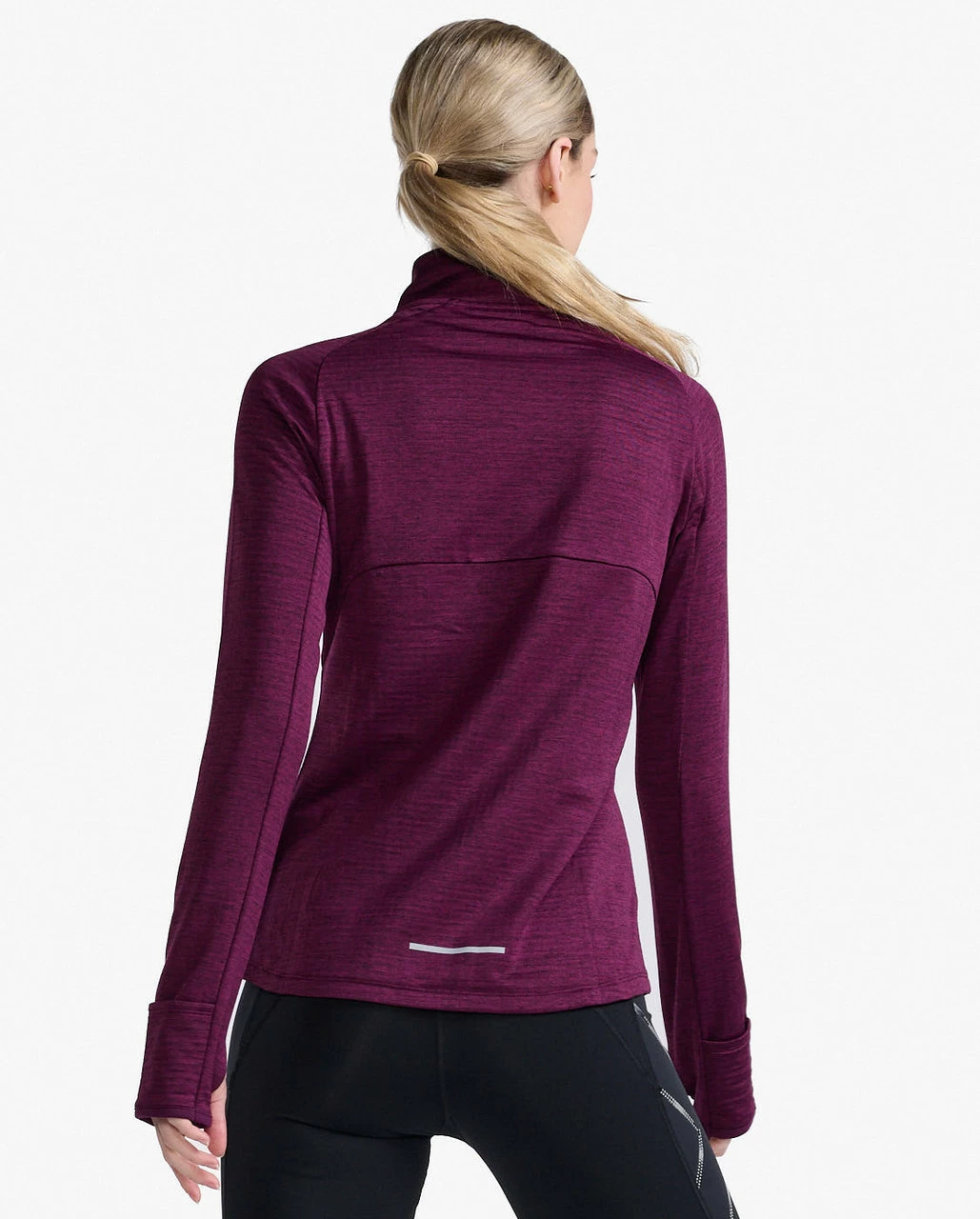 2XU - Ignition 1/4 Zip - Women's - Beet/Silver Reflective - Image 2