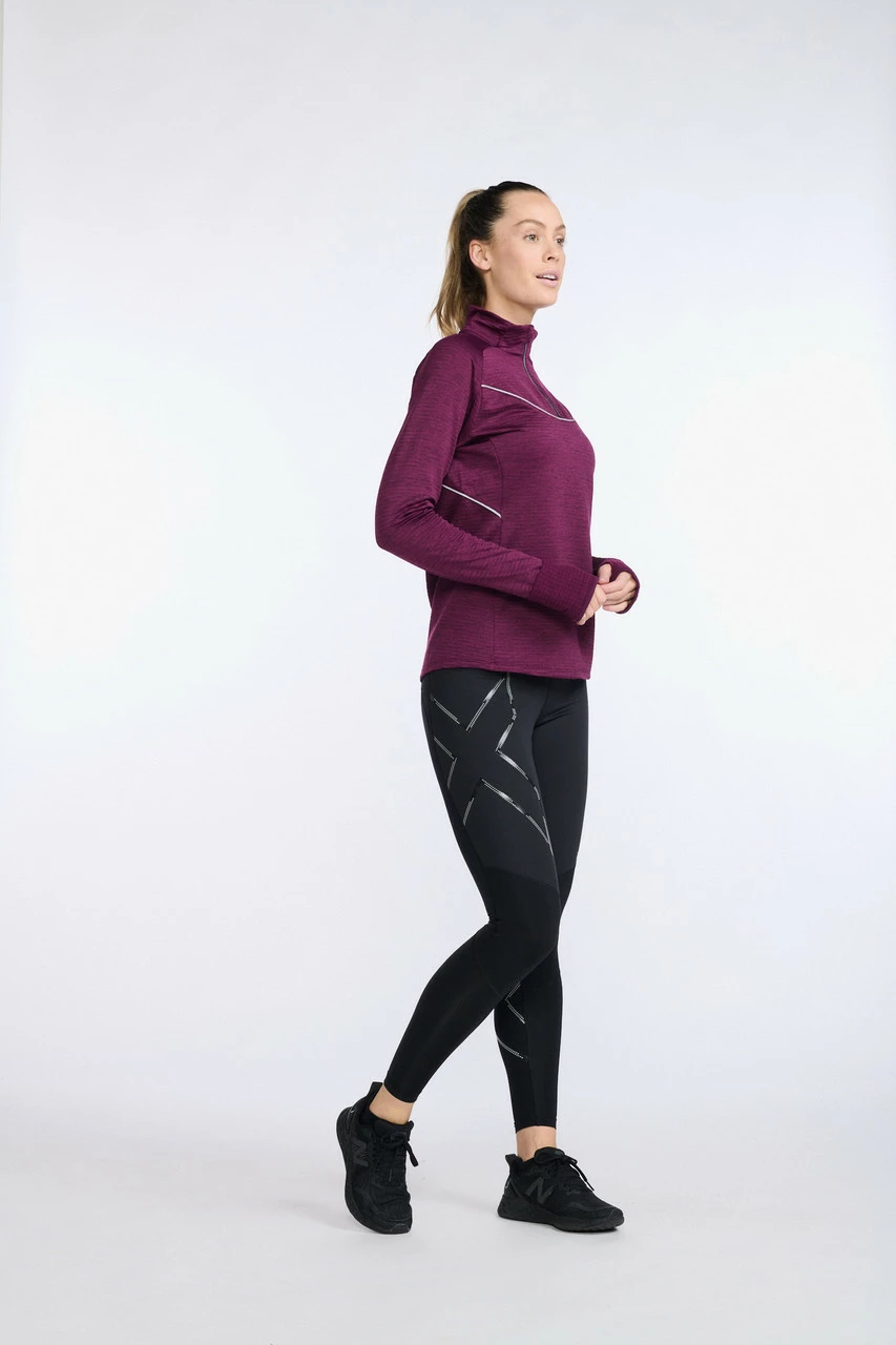 2XU - Ignition 1/4 Zip - Women's - Beet/Silver Reflective - Image 7