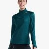2XU - Ignition 1/4 Zip - Women's - Deep Jade/Silver Reflective