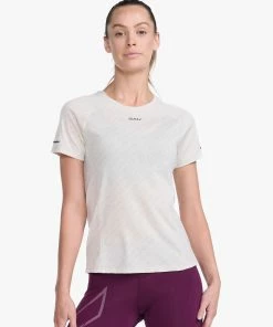 2XU - Light Speed Tee - Women's - TTY Script/Black Reflective