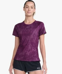 2XU - Light Speed Tee - Women's - Wavy Daze/Silver Reflective