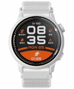 Coros - PACE 2 Premium GPS Sport Watch With Nylon Strap - White