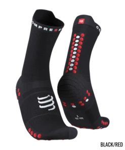 Compressport - Pro Racing Socks V4.0 Run High - Unisex - Black/Red