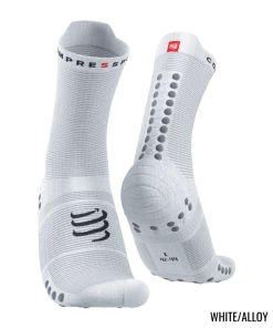Compressport - Pro Racing Socks V4.0 Run High - Unisex - White/Alloy