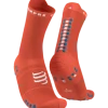 Compressport - Pro Racing Socks V4.0 Run High - Unisex - Orangeade/Fjord Blue