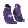 Compressport - Pro Racing Socks V4.0 Run Low - Unisex - Purple/Paradise Green