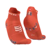 Compressport - Pro Racing Socks V4.0 Run Low - Unisex - Orangeade/Fjord Blue