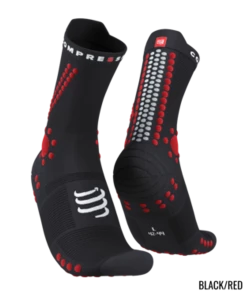 Compressport - Pro Racing Socks V4.0 Trail - Unisex - Black/Red