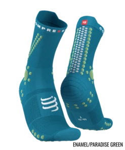 Compressport - Pro Racing Socks V4.0 Trail - Unisex - Enamel/Paradise Green