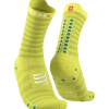 Compressport - Pro Racing Socks V4.0 Ultralight Run High - Unisex - Primerose/Fjord Blue
