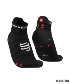 Compressport - Pro Racing Socks V4.0 Ultralight Run Low - Unisex - Black/Red