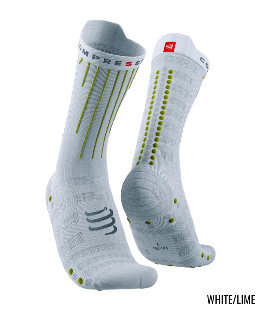 Compressport - Aero Socks - Unisex - White/Lime - Image 2