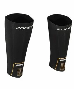 Zone 3 Zone3 - Unisex 8mm Neoprene Calf Sleeves - Black/Orange - 2023